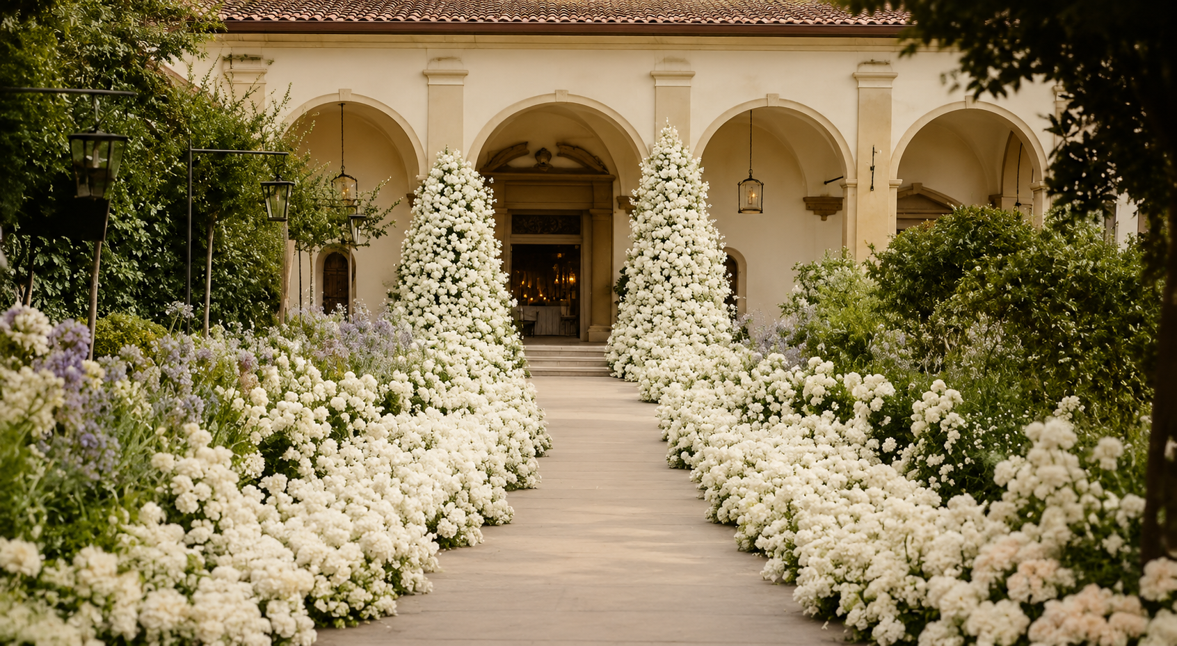 Decorative arch design header